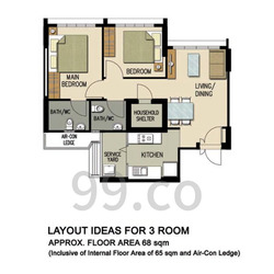 Blk 508A Angsana Breeze @ Yishun (Yishun), HDB 3 Rooms #528421931